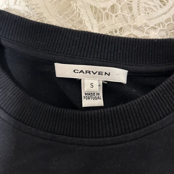 Carven Crewneck Sweater Black - Embroidered Conch Shell - Picture 4 of 7